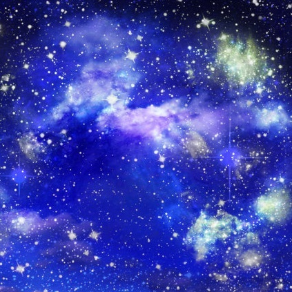 青色 星空模様